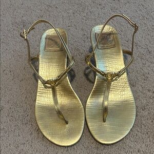 Tory Burch Gold Sandals